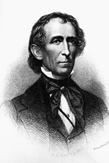 Election Prints: John Tyler Headshoulder; Illiustration