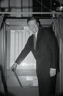 John V. Lindsay Pulling Voting Lever