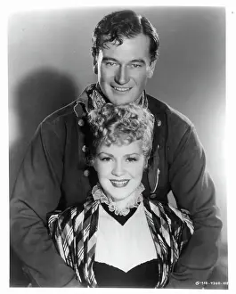 Lac0040 Prints: John Wayne And Claire Trevor In Stagecoach