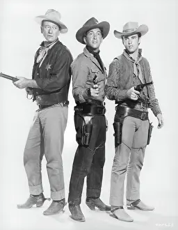 John Wayne And Dean Martin In Rio Bravo