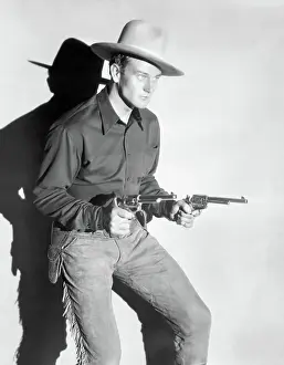 Revolver Prints: John Wayne Drawing Revolvers