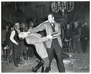 Fight Prints: John Wayne In Saloon Brawl Scene/Movie