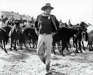 Lac0030 Prints: John Wayne In The Sons Of Katie Elder