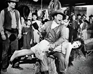 Couples Prints: John Wayne Spanking Maureen O'Hara