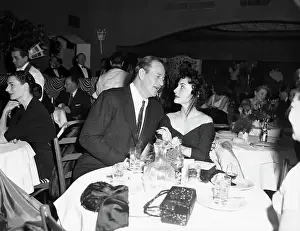 Dining Prints: John Wayne and Wife Pilar at El Morocco