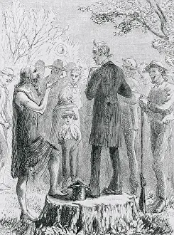 Johnny Appleseed Preaching to Preacher