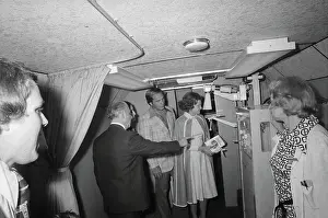 Johnny Bench and Betty Ford Conversing with Medical Director
