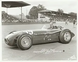 Johnny Boyd in Car at Indianapolis Motor Speedway