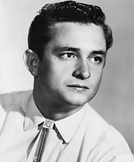 Johnny Cash Portrait In Memphis