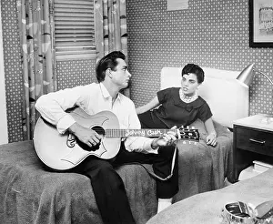 Johnny Cash Singing to His Wife Vivian Liberto