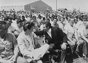 Johnny Cash Speaking to Inmates