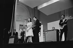 Huty25639 Prints: Johnny Cash & The Tennessee Three In Concert