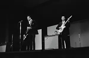 Huty25639 Prints: Johnny Cash & The Tennessee Three In Concert