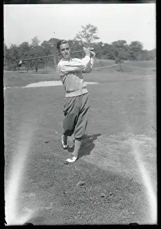 Mamaroneck Prints: Johnny Farrell Preparing for Golf Championship