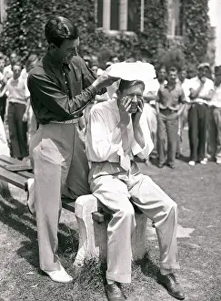 Springfield Prints: Johnny Farrell Treating Byron Nelson with Ice Pack
