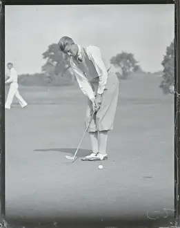 Baltimore Prints: Johnny Fischer Positioning His Golf Club