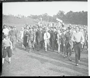 Baltimore Prints: Johnny Goodman and Entourage After His Win