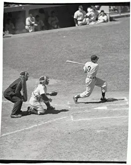 Johnny Groth Hitting Baseball
