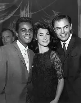 Johnny Mathis with Shirley Ann Field and John Saxon