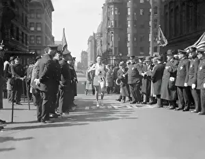 Johnny Miles Running in Boston Marathon