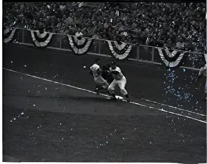 Johnny Mize Truing To Get Billy Cox Out