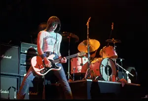 Johnny Ramone Performing Wearing Rockaway Beach T-Shirt