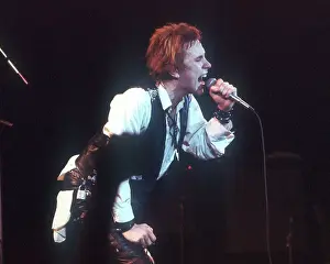 Johnny Rotten At Sex Pistols Last Concert