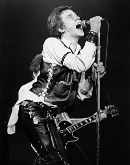 Johnny Rotten At Sex Pistols Last Concert