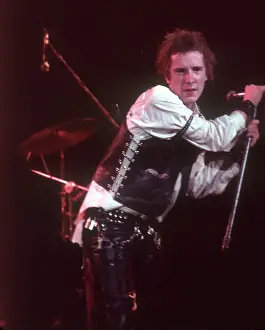Johnny Rotten At Sex Pistols Last Concert