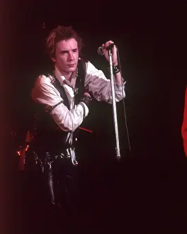 Johnny Rotten At Sex Pistols Last Concert