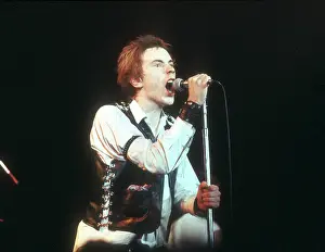 Johnny Rotten At Sex Pistols Last Concert