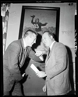Johnny Unitas and Edward Hickey Jr