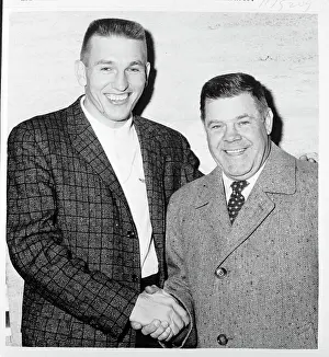 Johnny Unitas and Weeb Ewbank Shaking Hands