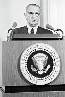 Johnson Announces New Air Action In Nam