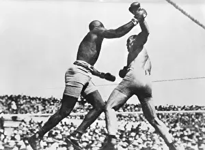 Johnson and Jeffries Fight at Reno