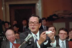 Public Health Prints: Johnson & Johnson President Discussing Tylenol Poisoning