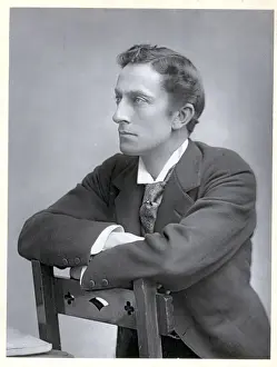 Johnston Forbes-Robertson Leans on Chair
