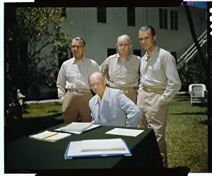 Key West Prints: Joint Chiefs of Staff Meeting on Lawn