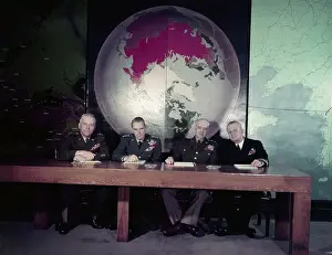 Joint Chiefs of Staff Sitting at Global Table