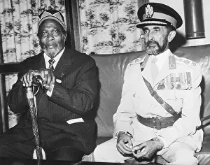 Jomo Kenyatta & Haile Selassie @ Airport