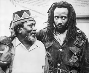 Jomo Kenyatta with Mau Mau Rebel Leader