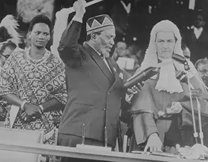 Jomo Kenyatta Swearing into Office