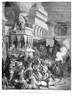 Warrior Gallery: Jonathan destroying the Temple of Dagon