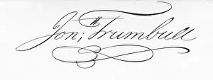 Historical Signatures Collection: Jonathan Trumbull Signature
