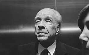 Jorge Luis Borges Arriving at Hotel