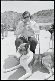 Jose Feliciano with Dog