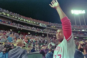 Oakland Prints: Jose Rijo Waving to Fans
