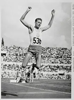 Josef Schmidt Jumping in Olympic Event