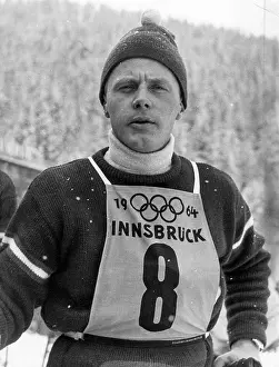 Portraits Prints: Josef Stiegler at 1964 Winter Olympics