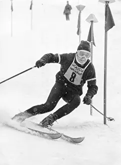 Olympia Prints: Josef Stiegler at 1964 Winter Olympics